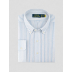 Chemise en Lin Rayée Grande Taille Bleu/Blanc